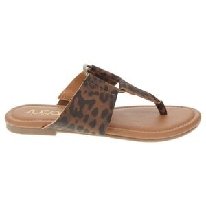 Sugar Women Leopard Print Thong Sandals Size 8 New in Box